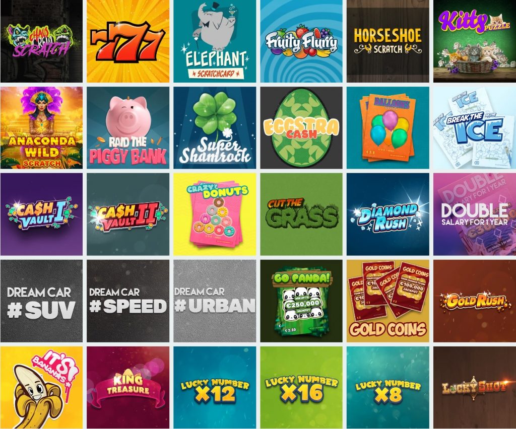 Avalon78 Online Scratch Cards